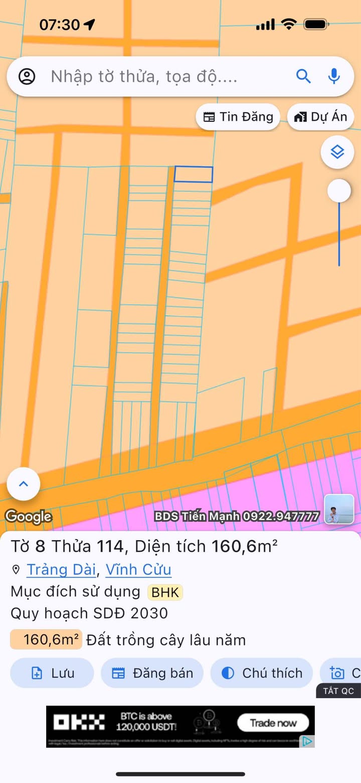 Đất nền 160m² tại Trảng Dài, Biên Hòa chỉ 1.75 tỷ - Cơ hội đầu tư hiếm có!