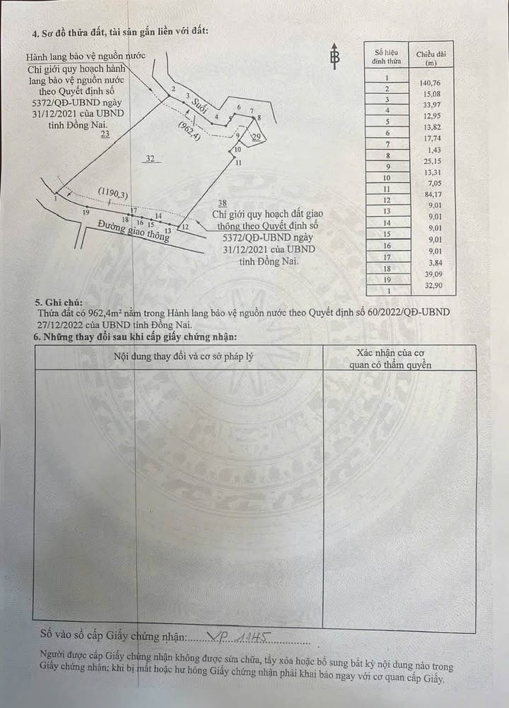 Đất nền mặt tiền đường 30/4, P. Bình Lộc, Long Khánh 11.865m² - Cơ hội đầu tư tốt!
