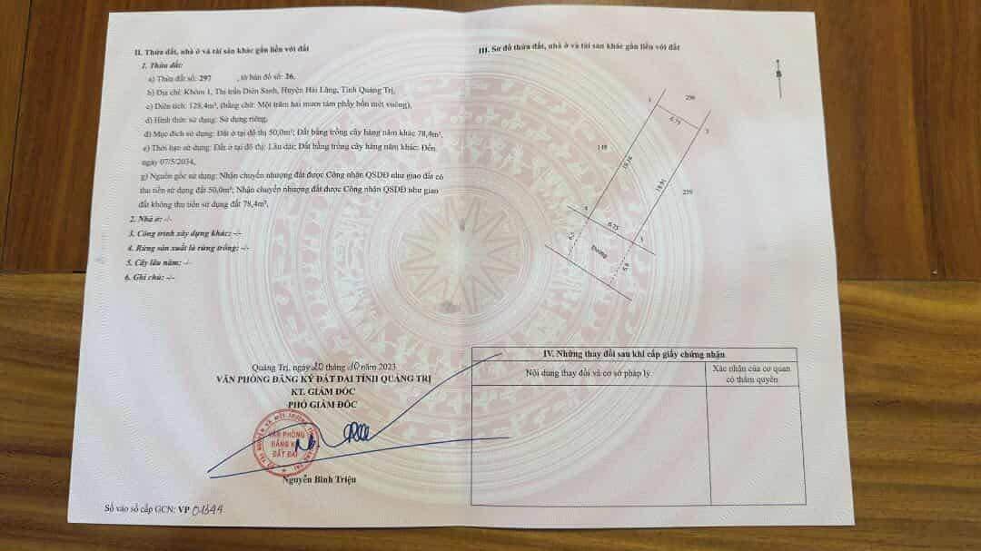 Đất nền Diên Sanh 121.5m² giá 400 triệu - Vị trí cao ráo, không lụt!