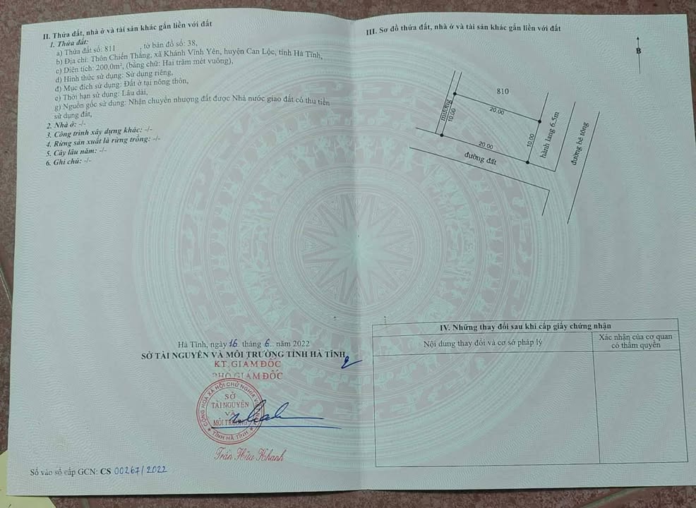 Đất Khánh Vĩnh Yên 200m² giá chỉ 1 tỷ - Đầu tư sinh lời hấp dẫn!