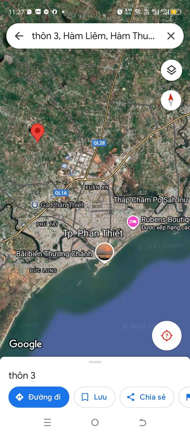 Đất thổ cư 300m² tại Hàm Liêm, 1.29 tỷ - Chính chủ bán, tặng nhà cấp 4!