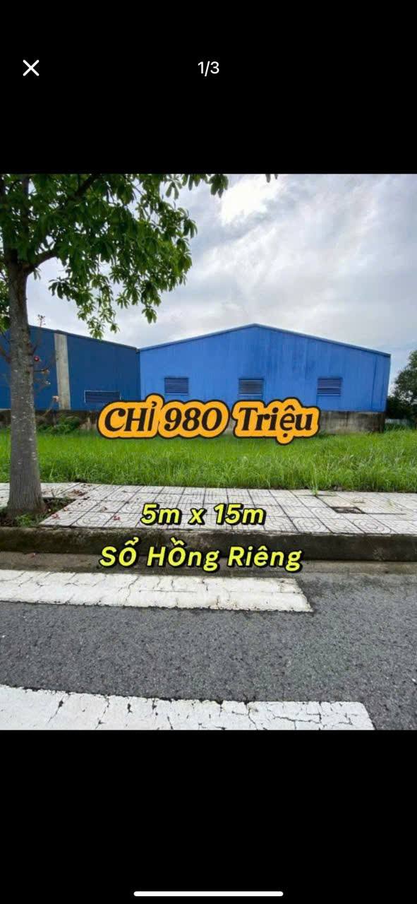 Lô đất tại xã Mỹ Hạnh, Đức Hòa, Long An 75m² giá 980 triệu - Đầu tư sinh lợi ngay!