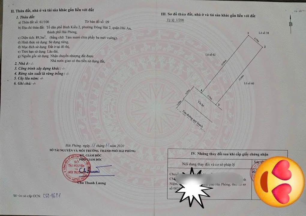 Đất Tasa Đông Hải 89m² giá 4.45 tỷ - Lô đất không lỗi nhỏ, thuận tiện giao thông!