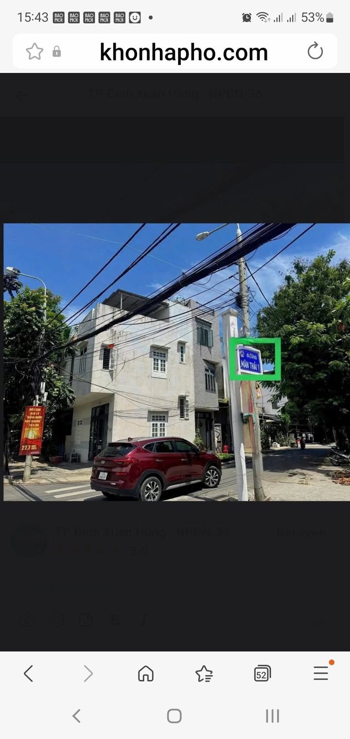 Đất nền mặt tiền đường Mân Thái, Sơn Trà, Đà Nẵng 72m² - Cơ hội đầu tư hấp dẫn!