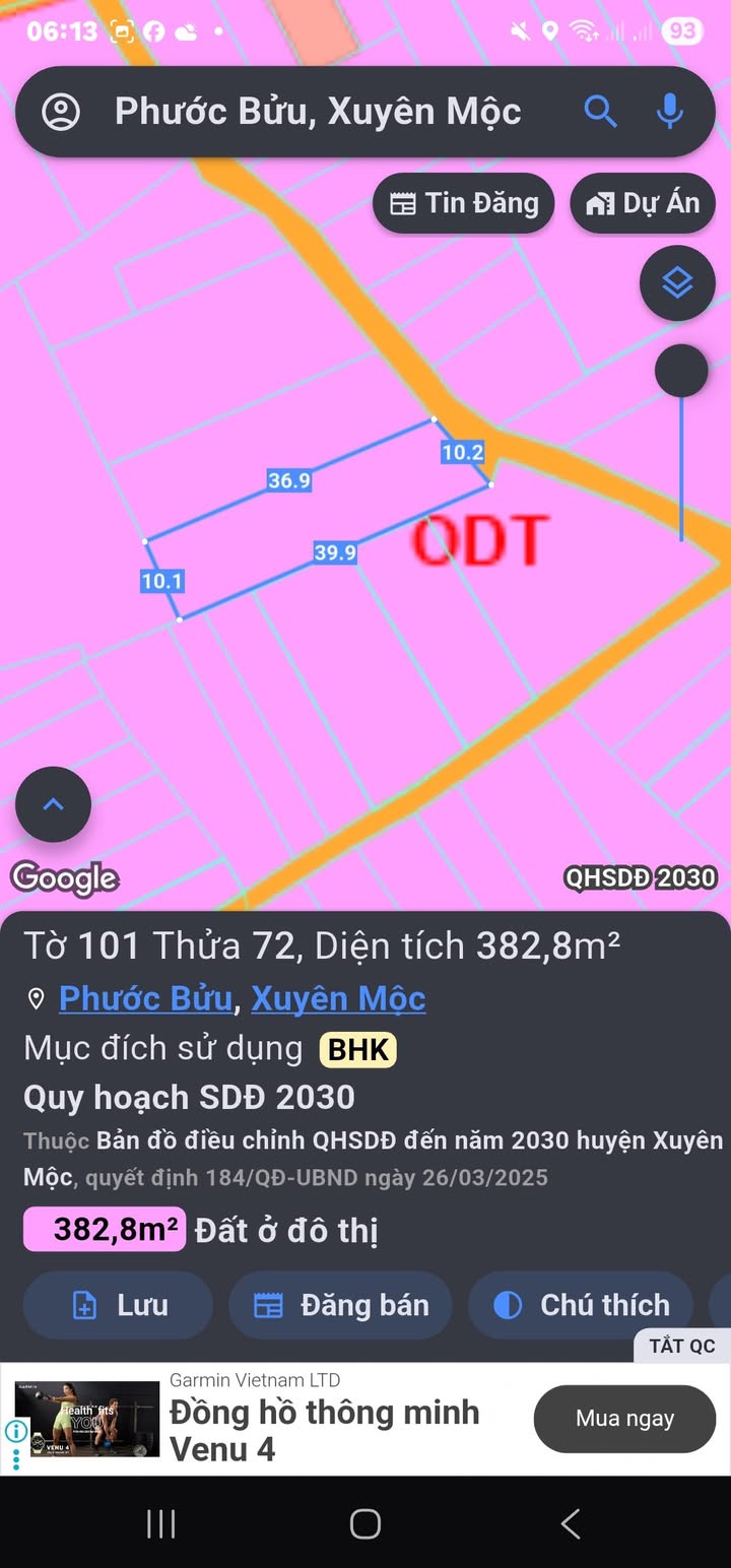 Nhà riêng Phước Bửu, Xuyên Mộc 380m² giá 3.5 tỷ - Bán gấp chính chủ!