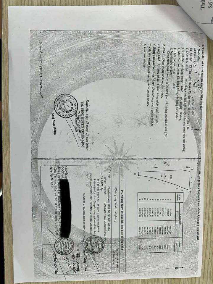 Đất nền hơn 6000m² tại xã Tân Lâm, huyện Xuyên Mộc, giá chỉ 3.7 tỷ - Cơ hội đầu tư tuyệt vời!