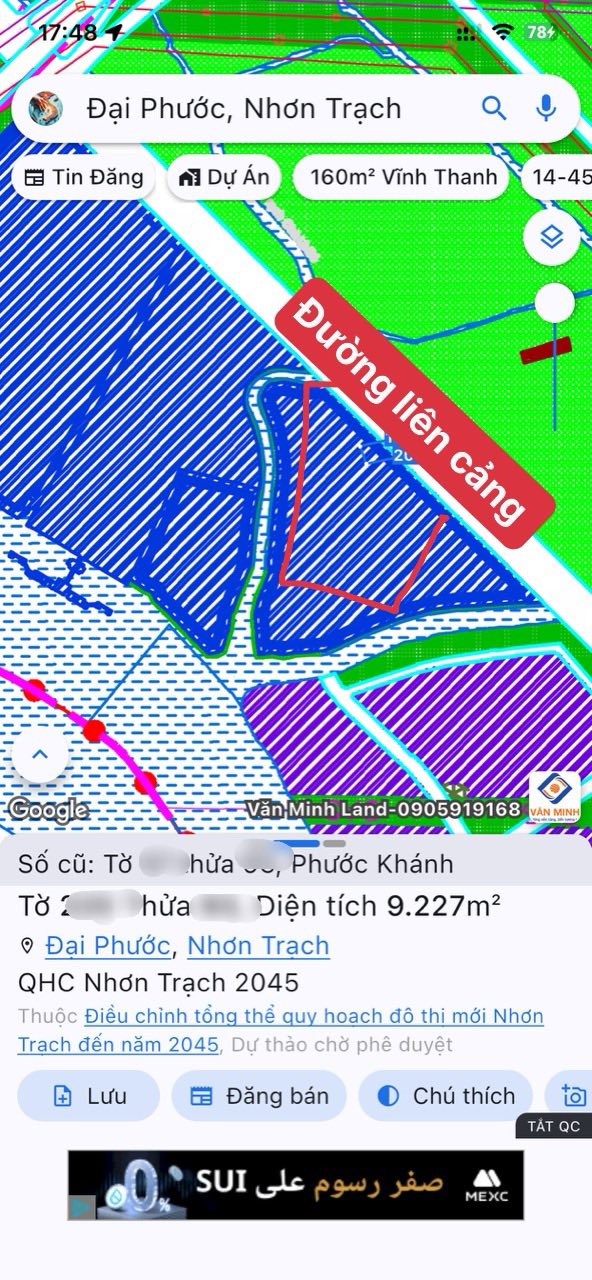 Kho bãi 4ha mặt tiền đường Liên Cảng Đại Phước, Nhơn Trạch - Giá thỏa thuận, đầu tư sinh lời!