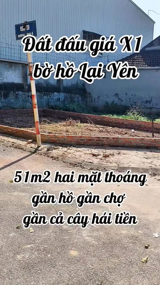 Đất nền Lại Yên Hoài Đức 51m² - Mặt tiền rộng 6m, gần hồ và chợ!