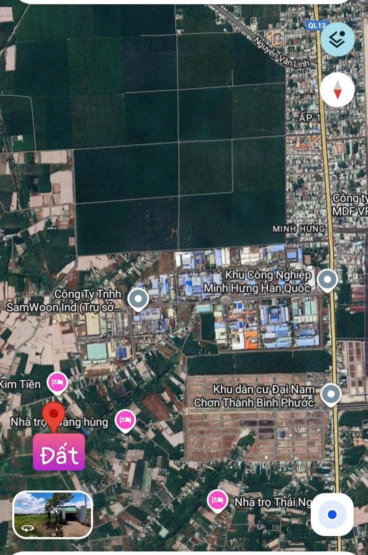 Đất nền thổ cư 600m² tại KCN Minh Hưng Hàn Quốc giá 1 tỷ - Cơ hội đầu tư hấp dẫn!