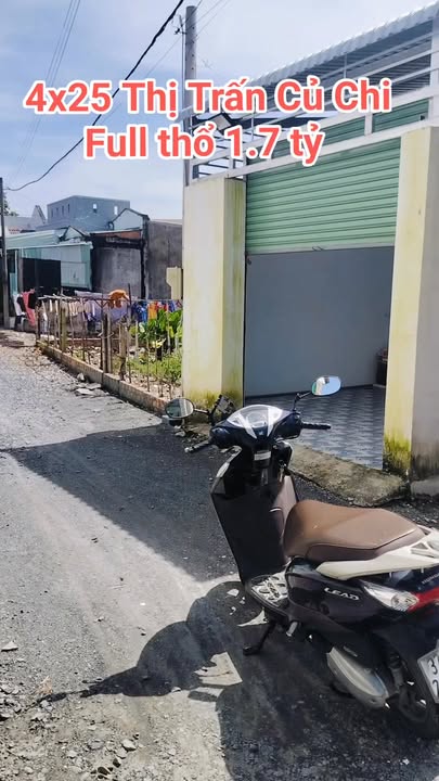 Đất thổ cư KP1, Thị Trấn Củ Chi 100m² giá 1.7 tỷ - Cơ hội đầu tư hấp dẫn!