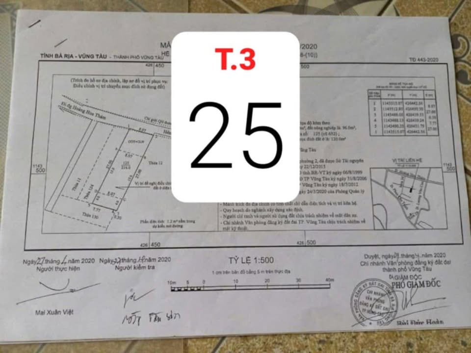 Lô đất mặt hẻm Hoàng Hoa Thám Vũng Tàu 216m² giá 12.999 tỷ - Cơ hội đầu tư hấp dẫn!