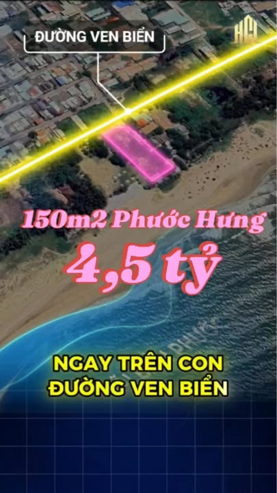 Đất nền Phước Hưng, Long Điền 150m² giá 4.499 tỷ - Đầu tư hấp dẫn gần bờ biển!