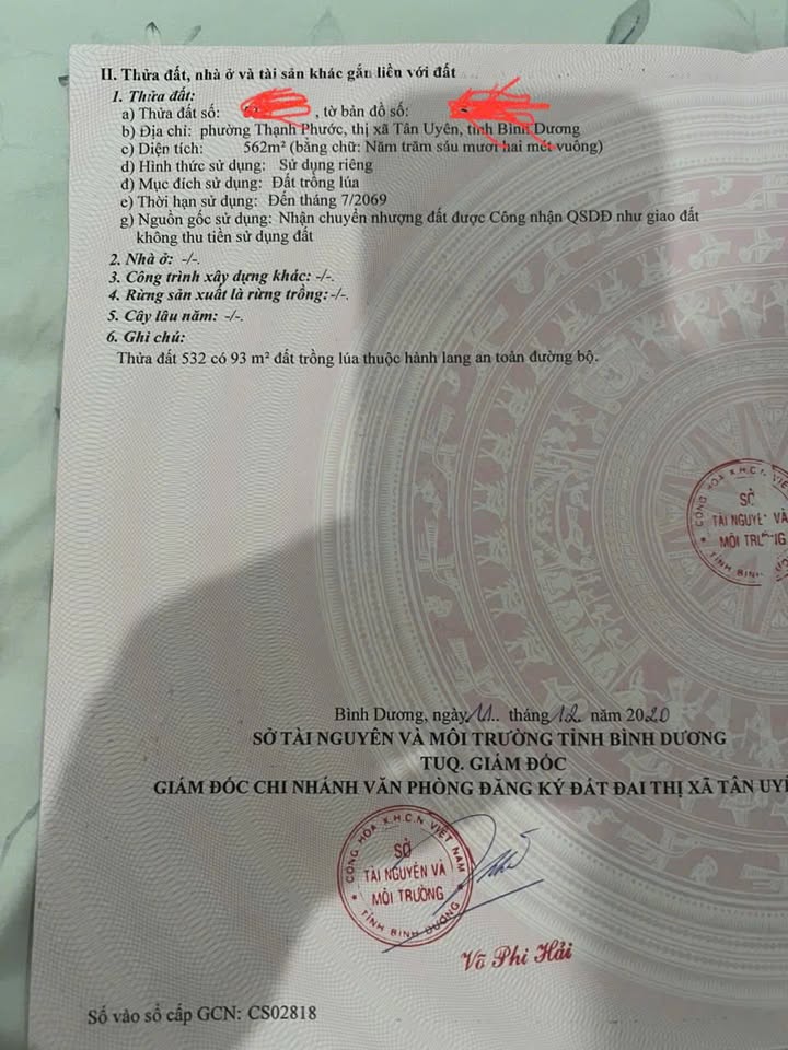 Đất nền Tân Uyên Bình Dương 562m² giá 4 tỷ - Nhà sẵn, sân vườn thoáng mát!