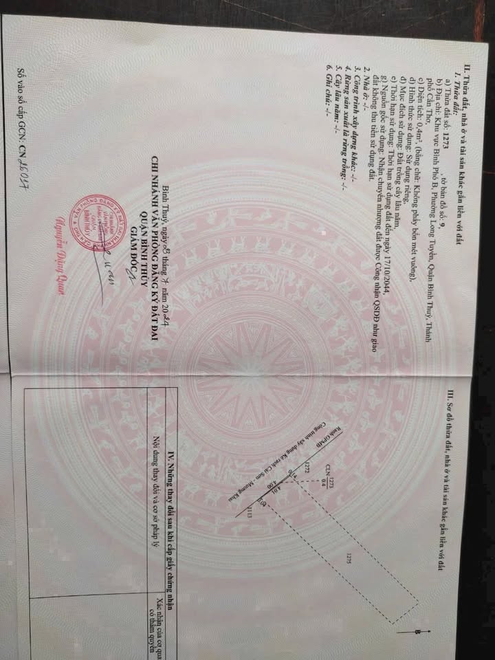 Đất nền mặt tiền bờ kè Rạch Mương Khai, Long Tuyền, Cần Thơ - Giá chỉ 5.2 tỷ, đầu tư sinh lời!