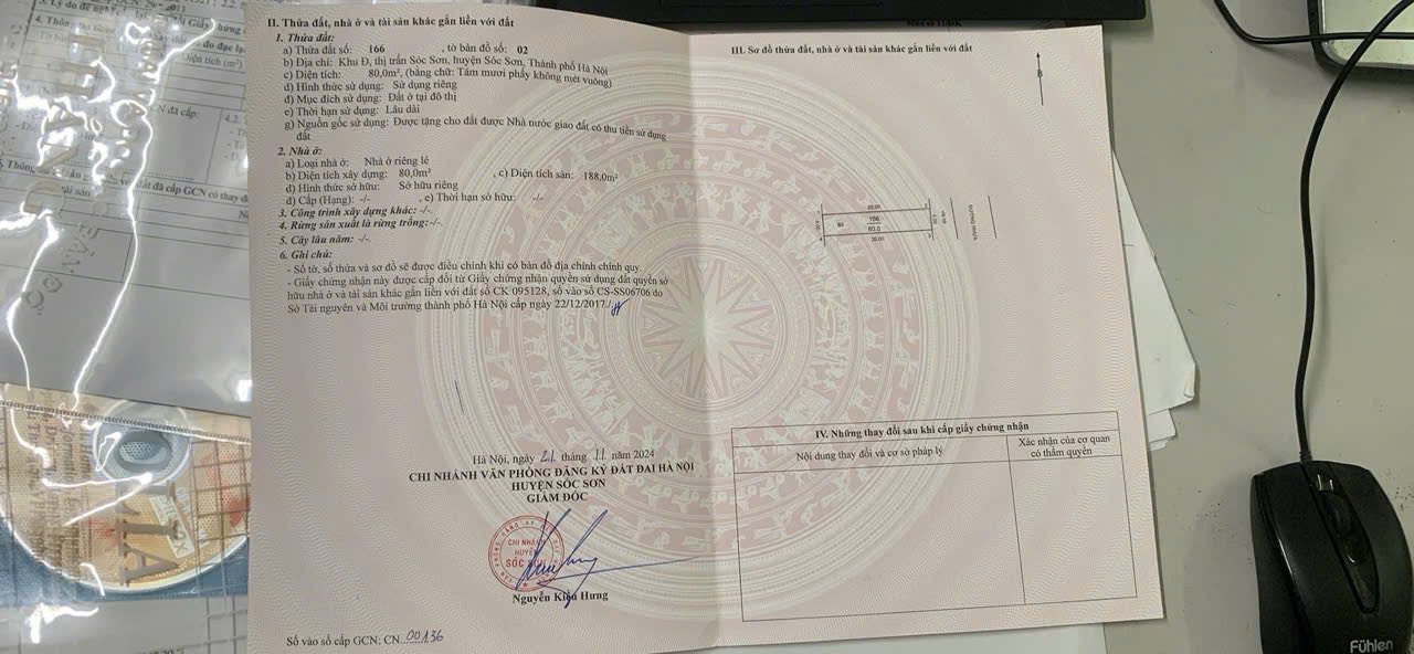 Nhà mặt tiền Quốc lộ 3, Sóc Sơn 80m² giá tốt - Đầu tư lý tưởng!