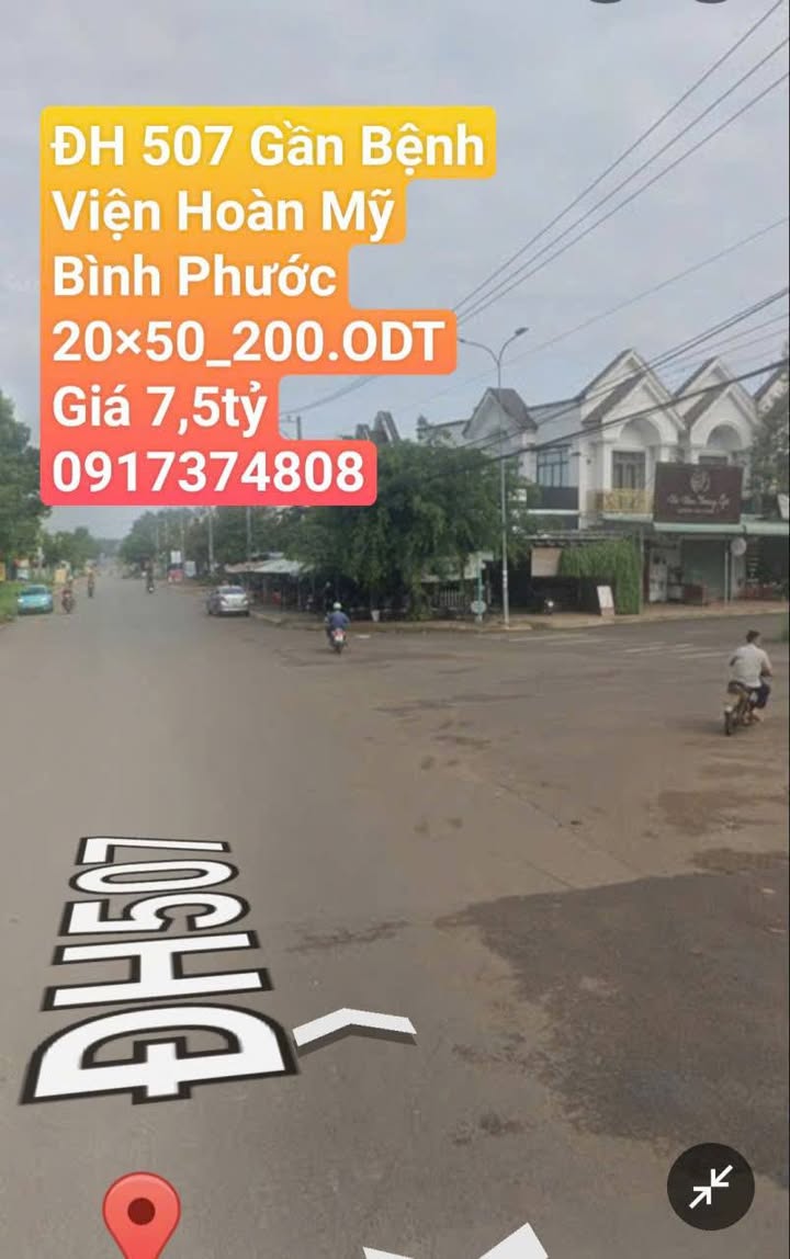 Đất nền ấp 3, xã Tiến Hưng, Đồng Xoài 1000m² giá 7.5 tỷ - Vị trí đắc địa gần Bệnh viện Hoàn Mỹ!