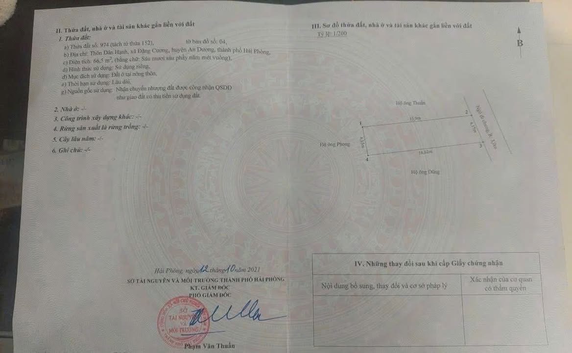 Đất nền đẹp tại Đặng Cương, An Dương, 66m² giá 1.2 tỷ - Đầu tư sinh lời ngay!