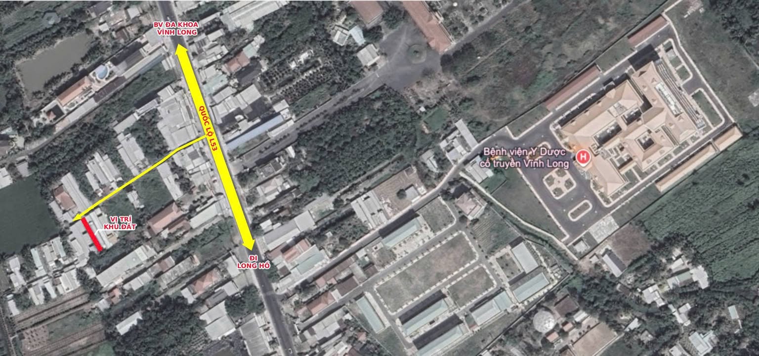 Đất thổ cư Long Phước, Vĩnh Long 168m² giá chỉ 1.518 tỷ - Sổ hồng chính chủ!