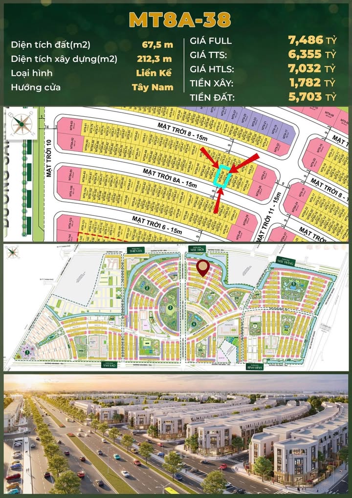 Liền kề 4 tầng tại Vinhomes Golden City, Hải Phòng - Giá chỉ 7.486 tỷ, đầu tư sinh lời!