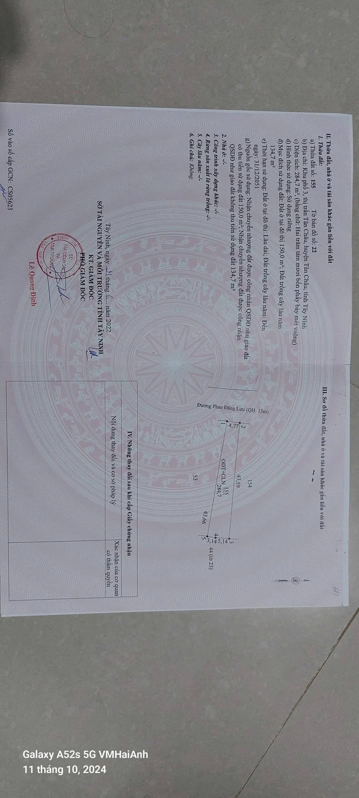 Đất thổ cư 150m² tại xã Tân Châu, Tây Ninh - Giá chỉ 800 triệu!