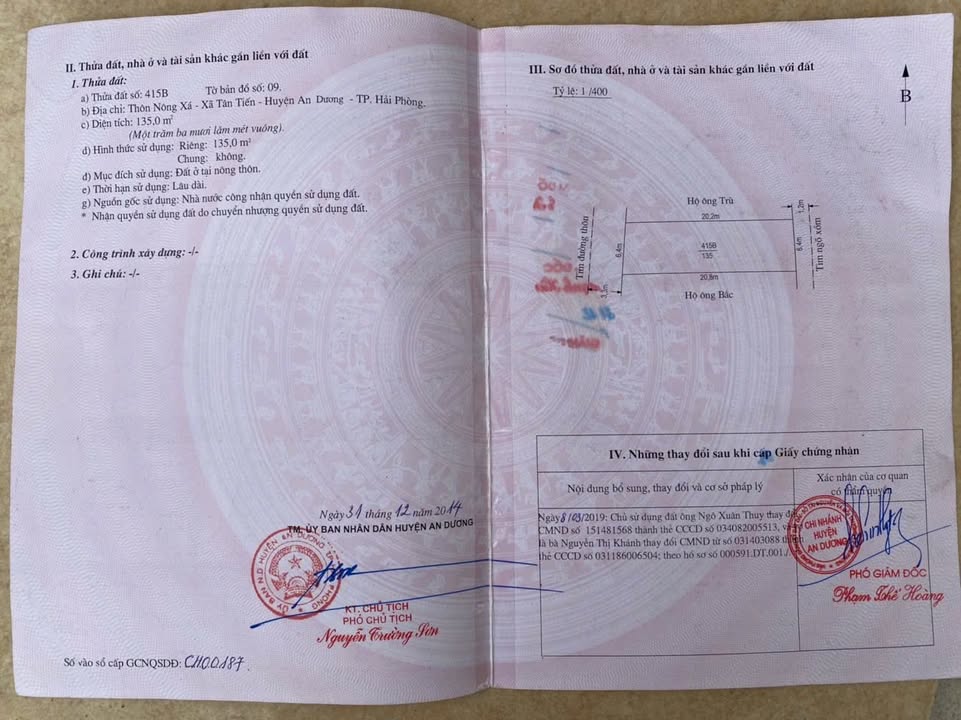 Đất nền kinh doanh 135m² phường Tân Tiến, An Dương chỉ 2.8 tỷ - Đầu tư sinh lời ngay!