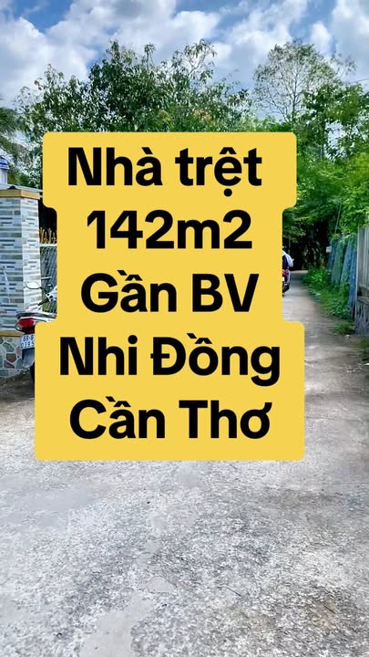Nhà trệt 3 phòng ngủ tại Long Tuyền, Cần Thơ 142m² giá 1.95 tỷ - Sổ hồng chính chủ
