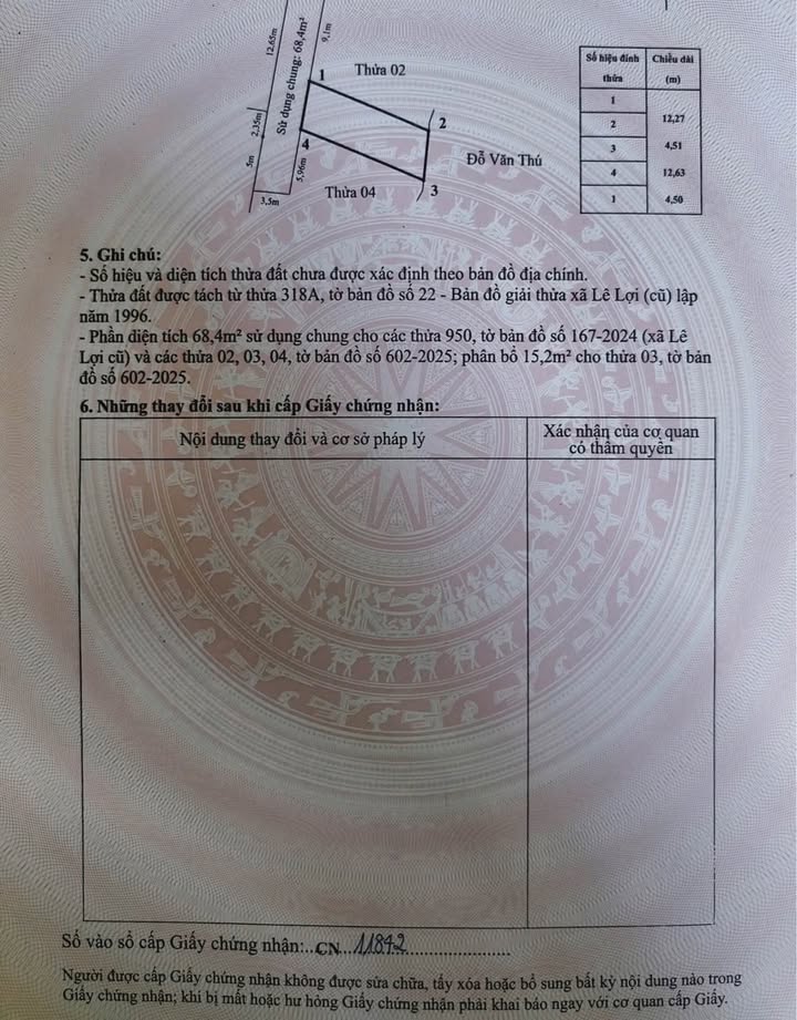 Đất nền Lê Lợi, An Dương 54m² giá 1.2 tỷ - Đường ô tô vào tận đất!