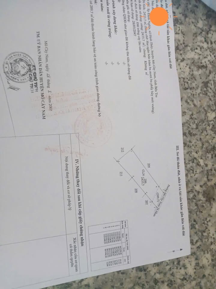 Đất 2433m² xã Đồng Khởi, Bến Tre - Bán gấp chỉ 3 tỷ!