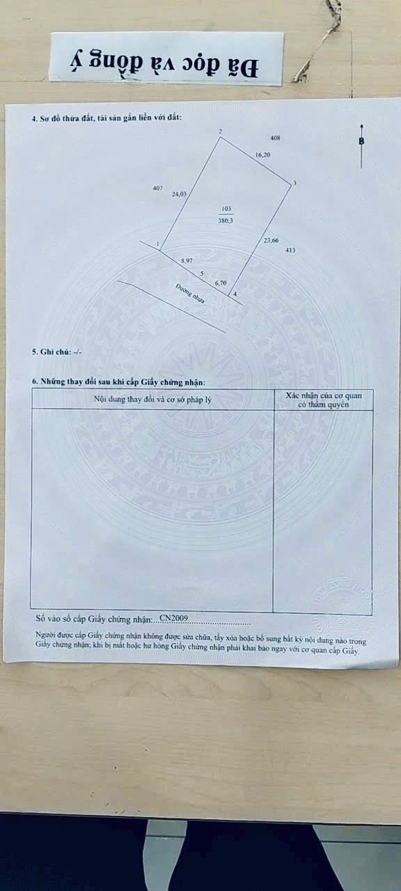 Đất nền Long Phước, Long Hồ 380m² giá 836 triệu - Có thể tách thành 3 nền đẹp!