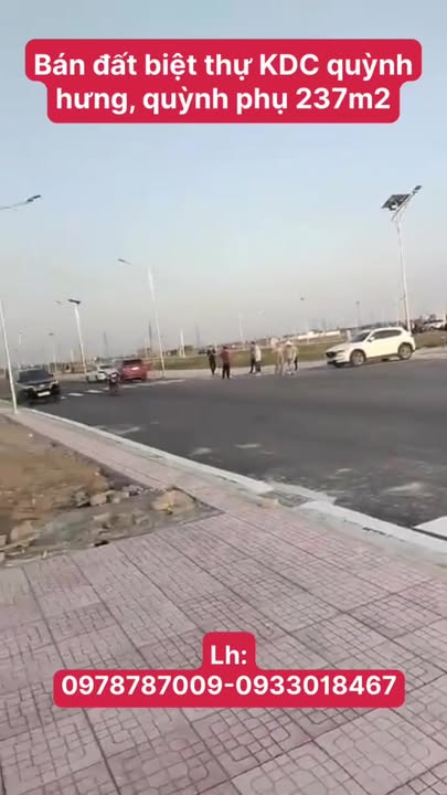 Đất biệt thự Quỳnh Hưng 237,5m² giá chỉ 3 tỷ - Cạnh công viên