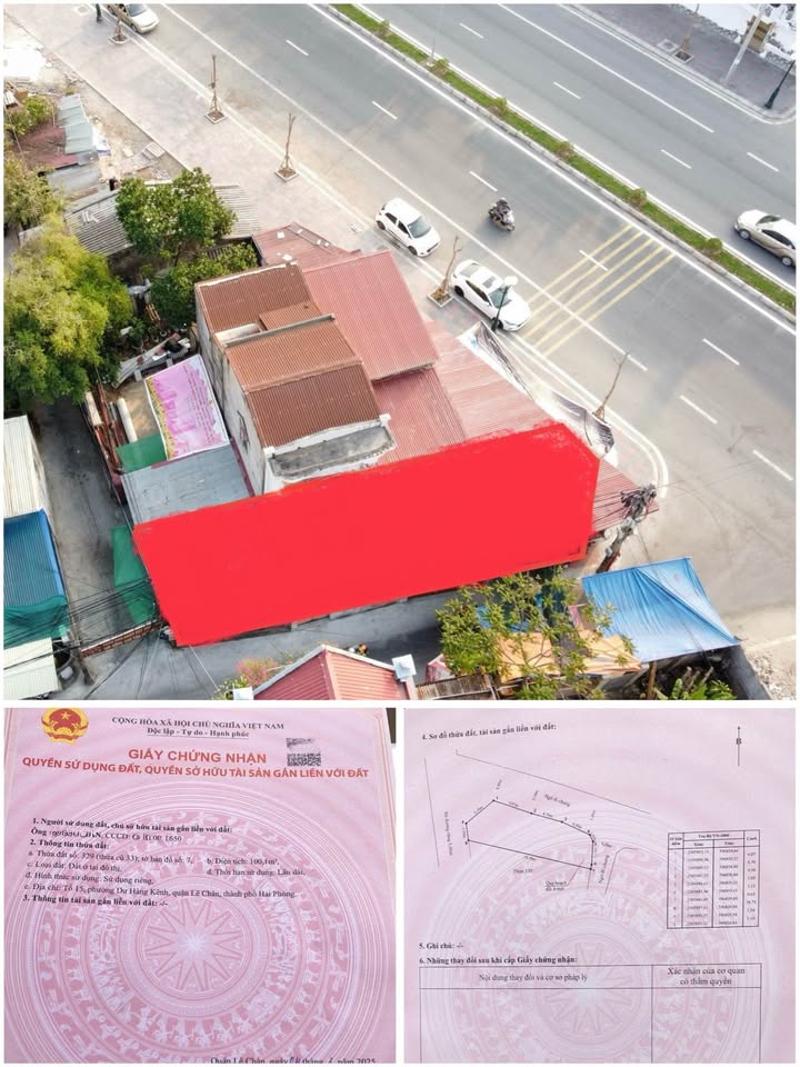 Lô góc FrontHouse 193 Hồ Sen, Lê Chân, Hải Phòng 100m² - Mặt tiền 40m, đầu tư sinh lời!