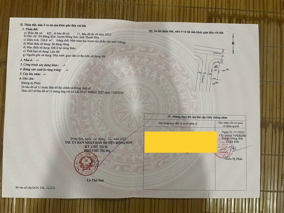 Đất nền góc LK5:01 Đại đô thị Đông Sơn 126,6m² - Vị trí đắc địa, giá thỏa thuận!