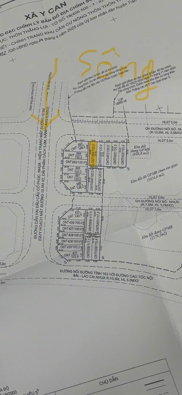 Đất nền lô gốc 2 mặt tiền tại Y Can, Trấn Yên, 120m² giá chỉ 1 tỷ - Cơ hội đầu tư hấp dẫn!