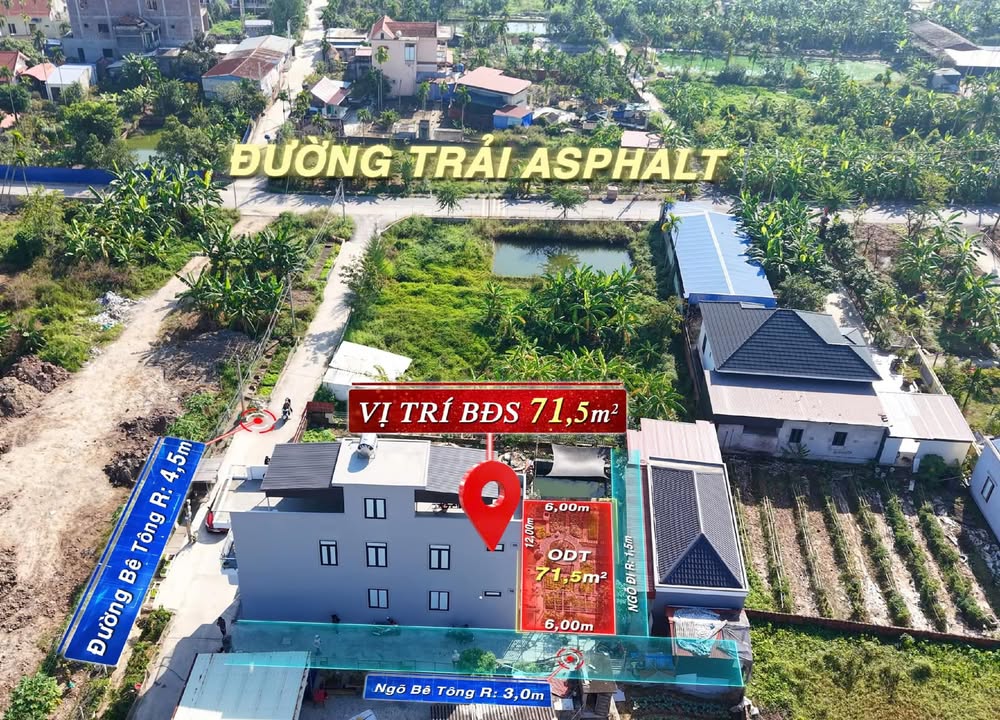 Đất nền phường Thiên Hương, Hải Phòng 71,5m² - Cơ hội đầu tư tuyệt vời!