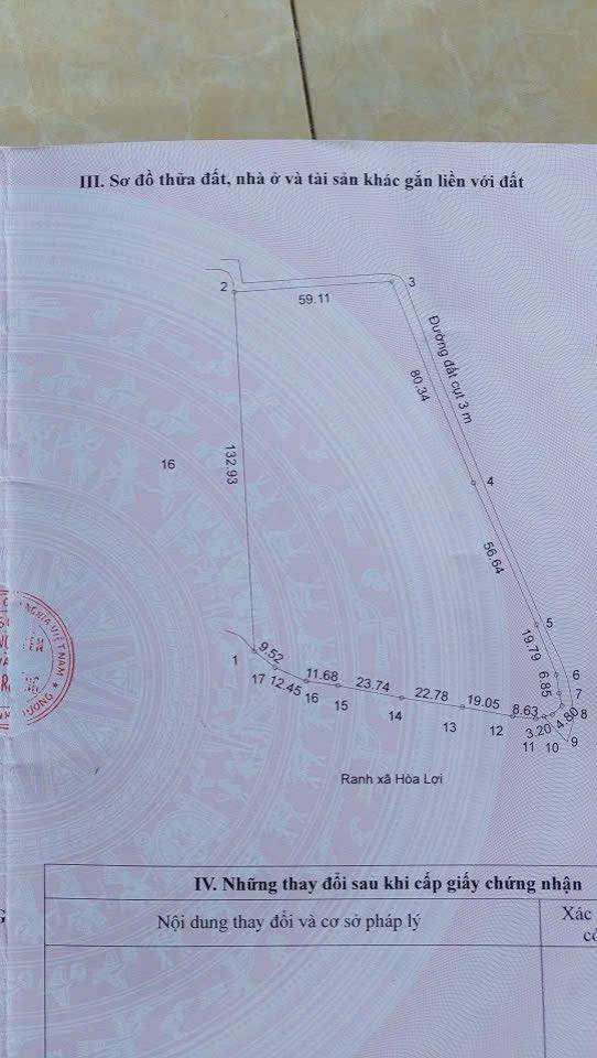 Đất nền Chánh Phú Hòa, Bến Cát 1,3HA giá 29 tỷ - Cơ hội đầu tư hiếm có!