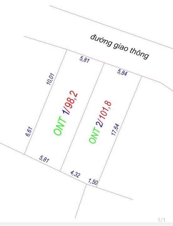 Đất nền Thanh Đình Việt Trì 101m² giá 1 tỷ - Cơ hội đầu tư tuyệt vời!