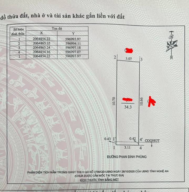 Nhà mặt đường Phan Đình Phùng, TP Vinh 34m² giá 5.1 tỷ - Vừa ở vừa kinh doanh thuận lợi!