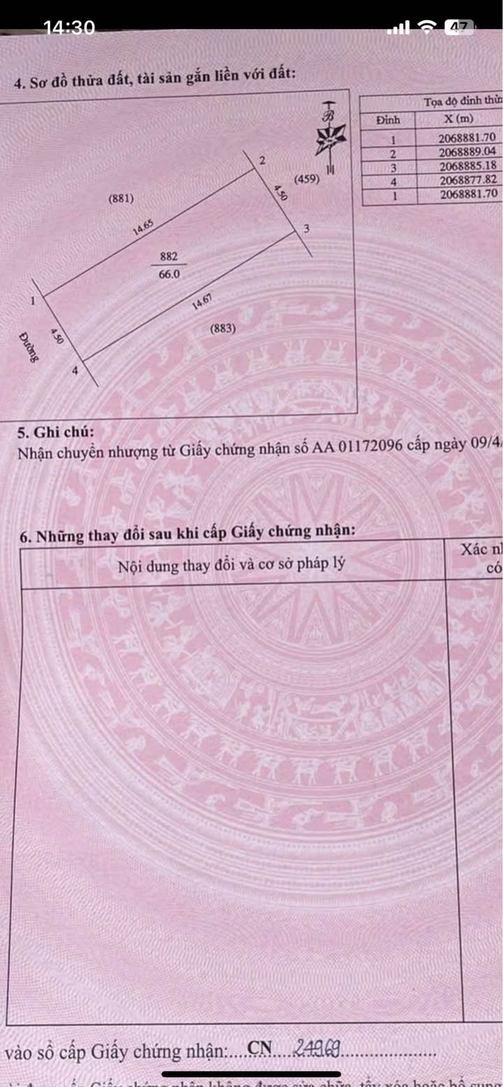 Đất nền Hưng Lộc Vinh 66m² giá 3.05 tỷ - Cơ hội đầu tư hiếm có!