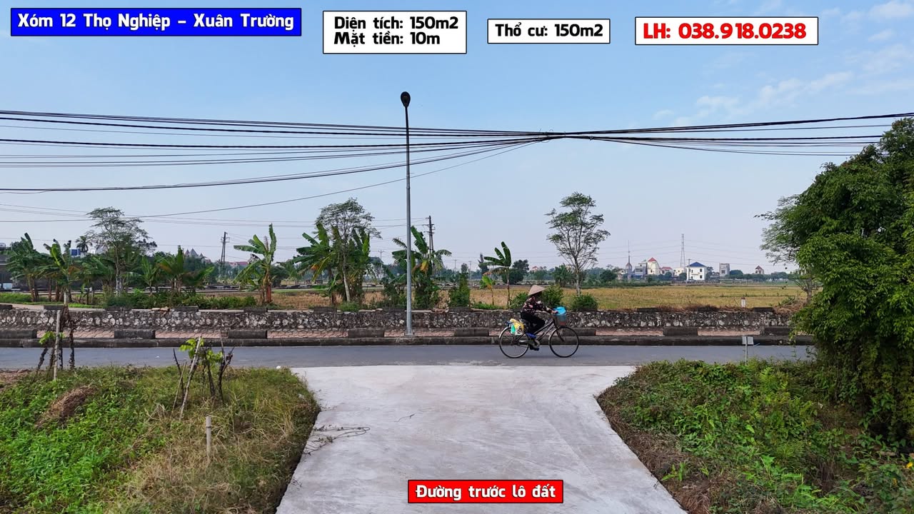 Đất nền 150m² tại Thọ Nghiệp, Xuân Trường - Giá thỏa thuận hấp dẫn!