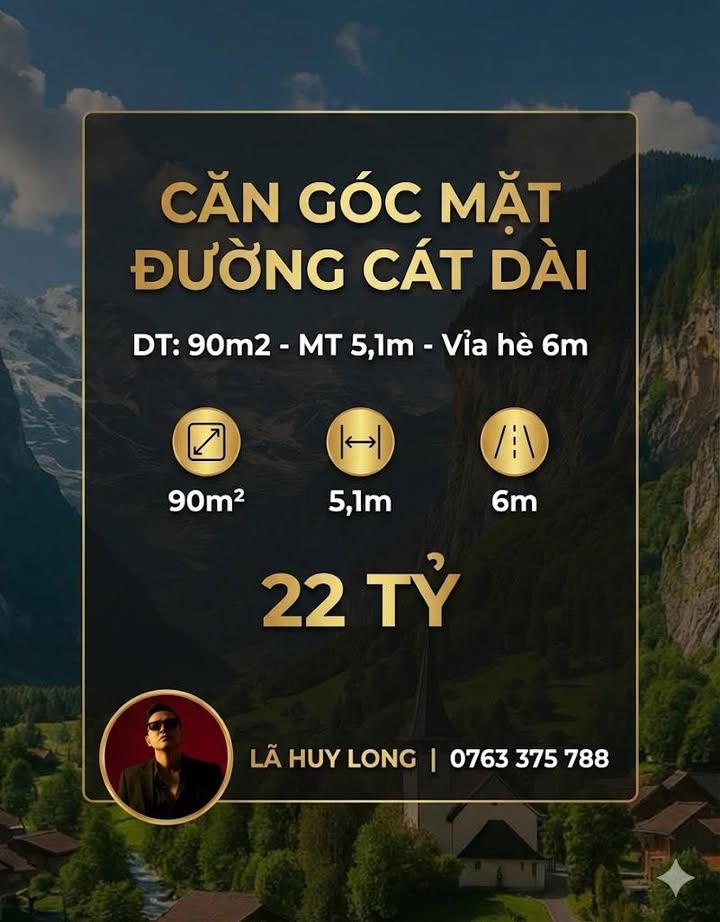 Nhà mặt phố Cát Dài, quận Lê Chân, 90m² giá 22 tỷ - Vị trí đắc địa kinh doanh