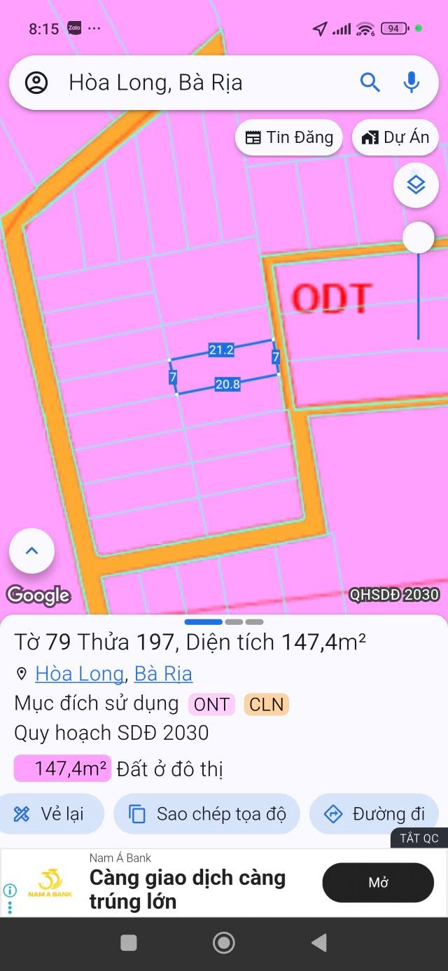 Đất nền xã Hòa Long, Bà Rịa 147m² giá chỉ 1.65 tỷ - Sổ đỏ chính chủ!