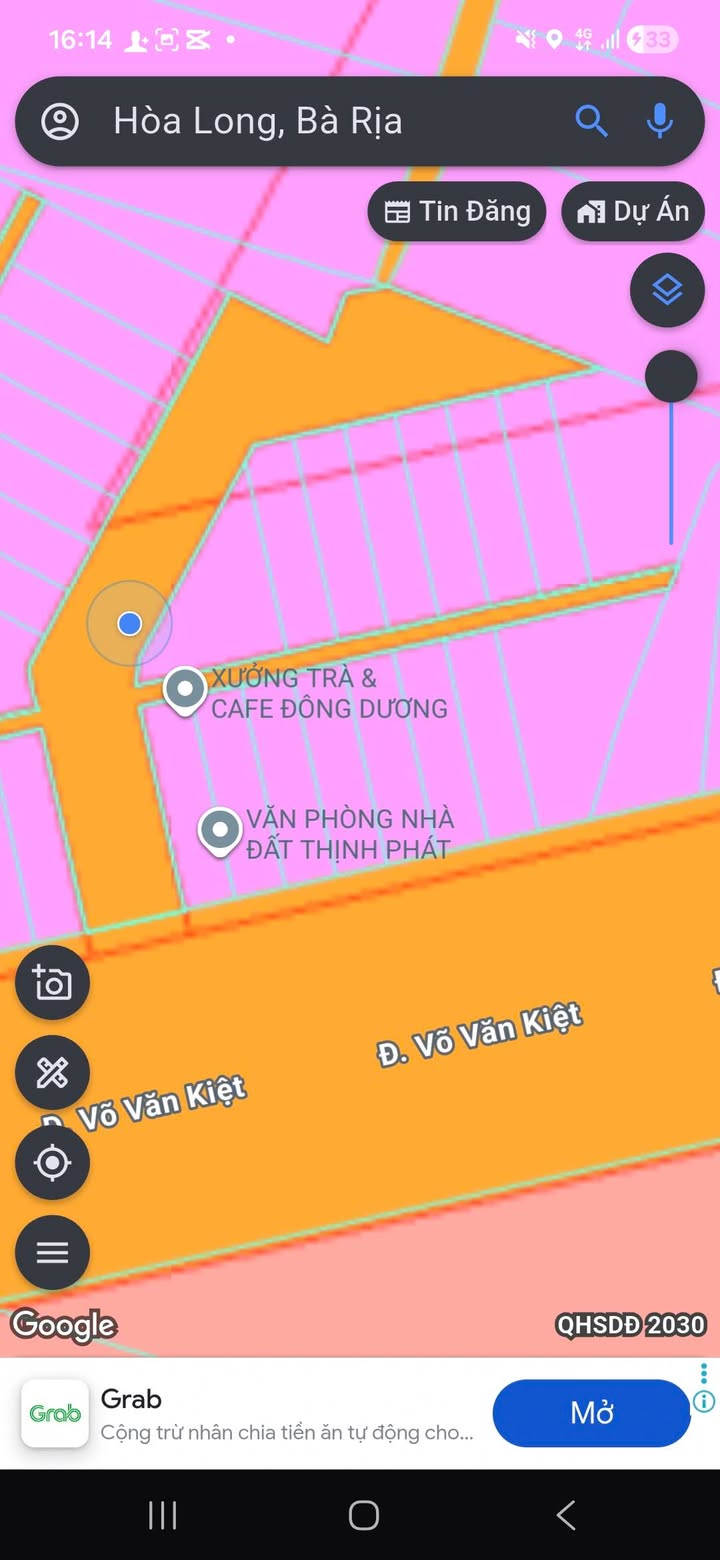 Đất thổ cư 100% đường Võ Văn Kiệt, Hòa Long, Bà Rịa 100m² - Sổ hồng riêng từng lô!