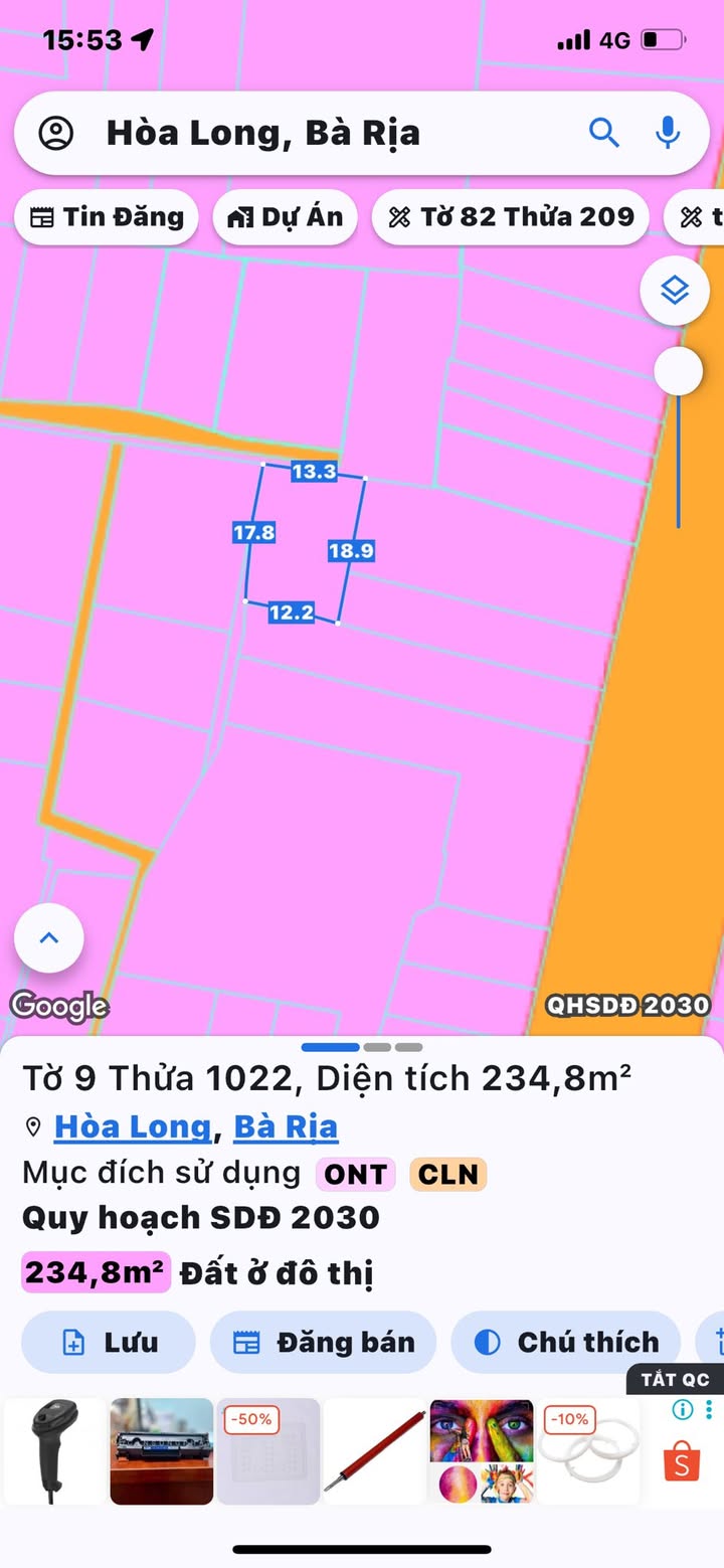 Lô đất 234m² đường 31, phường Tam Long - Giá chỉ 1.95 tỷ, vị trí đắc địa!