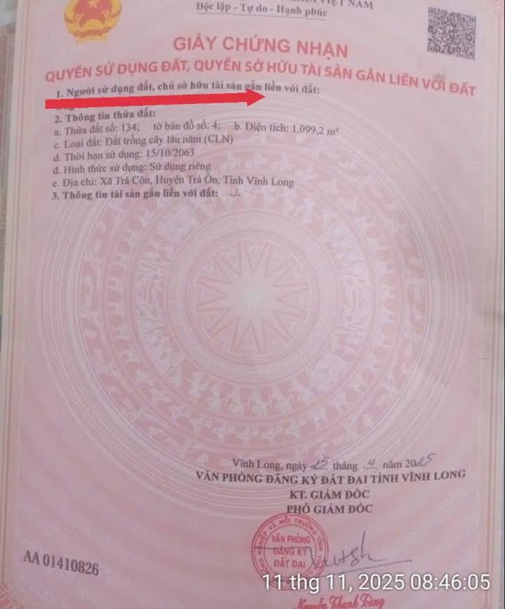 Đất nền Trà Côn Vĩnh Long 1000m² giá 250 triệu - Cơ hội đầu tư hấp dẫn!