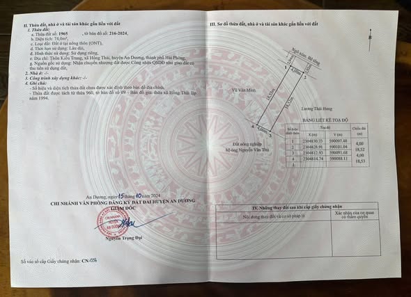 Đất nền Hồng Thái, An Dương 74m² giá 1.38 tỷ - Tiềm năng đầu tư hấp dẫn!