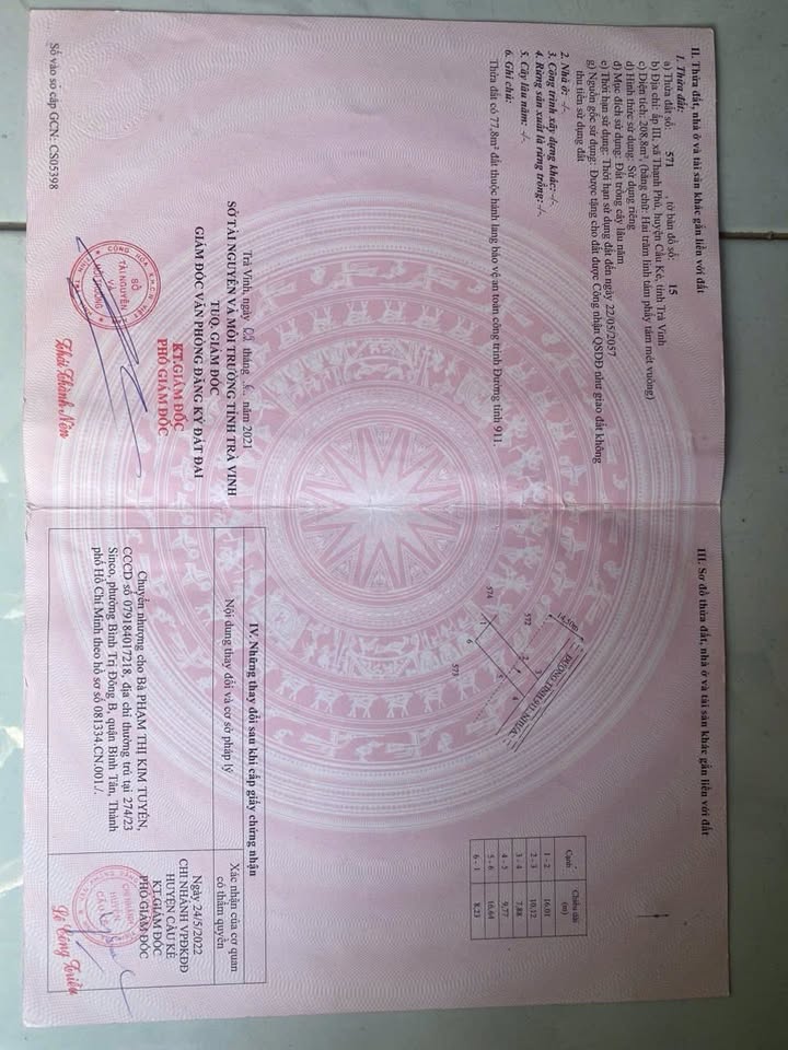 Nhà cấp 4 mặt tiền tỉnh lộ 911, xã Thạnh Phú, Cầu Kè 675m² giá 1 tỷ - Sẵn sàng vào ở ngay!