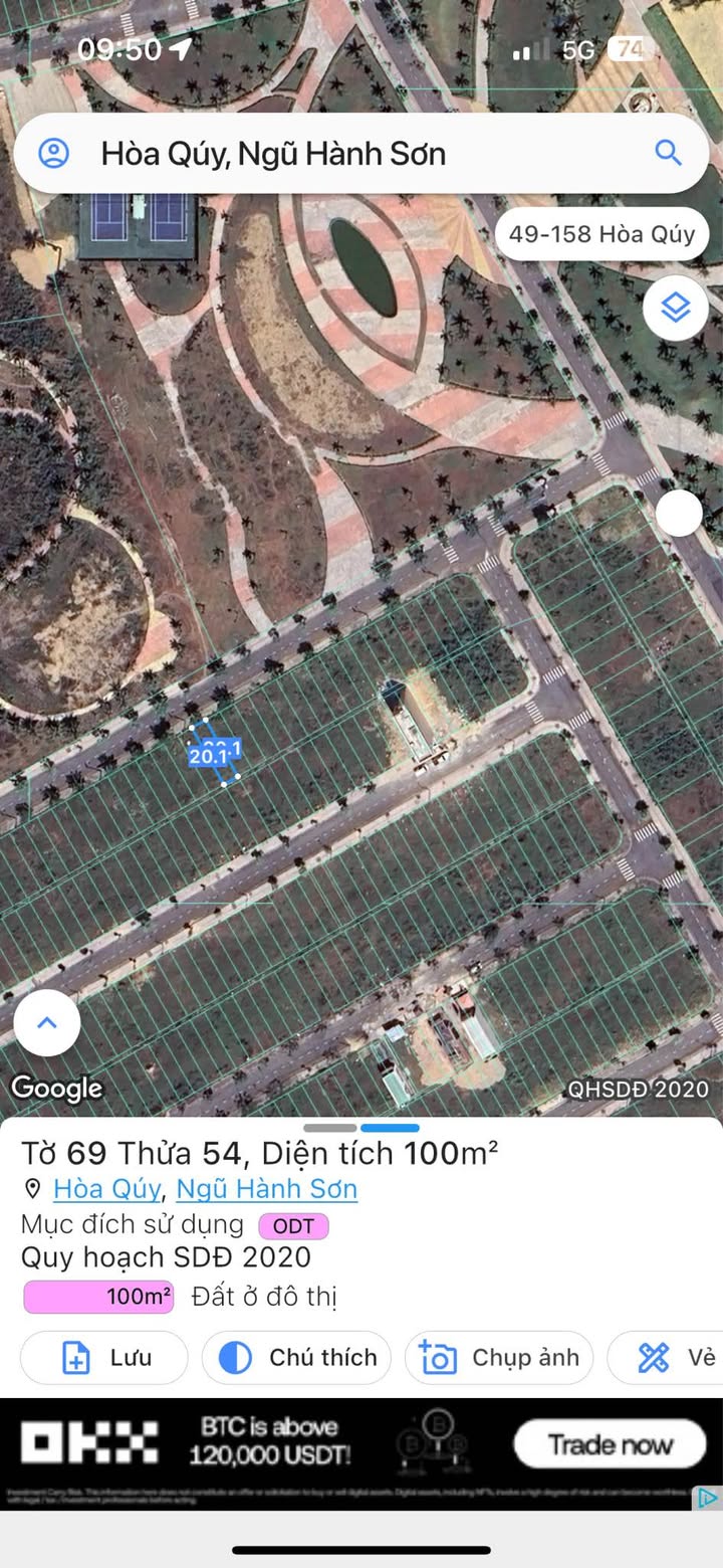 Đất nền liền kề Đầm Sen Nam Hòa Xuân 100m² giá 5.54 tỷ - Cơ hội đầu tư sinh lời