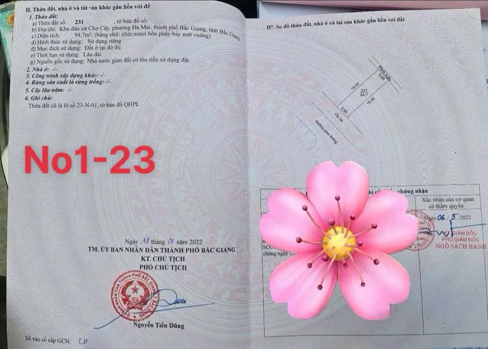 Đất nền Khu đô thị Chợ Cây Đa Mai 94.7m² giá 3 tỷ - Cơ hội đầu tư hấp dẫn!