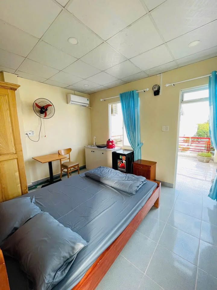 Căn hộ Studio Bùi Huy Bích, Vĩnh Hòa 3,2 triệu - Full nội thất, ban công lớn