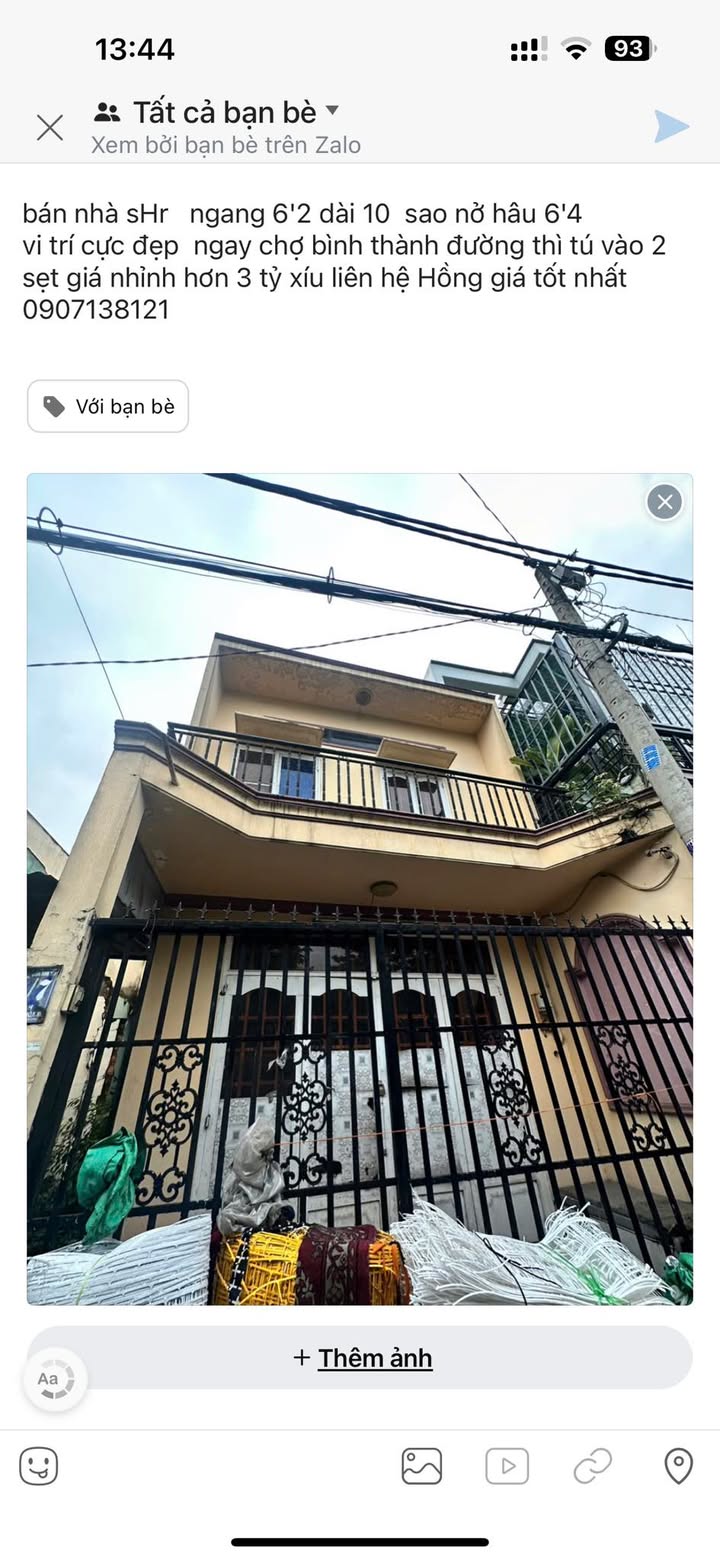 Nhà phố Bình Chánh 63m² giá 3.3 tỷ - Đầu tư sinh lời nhanh!